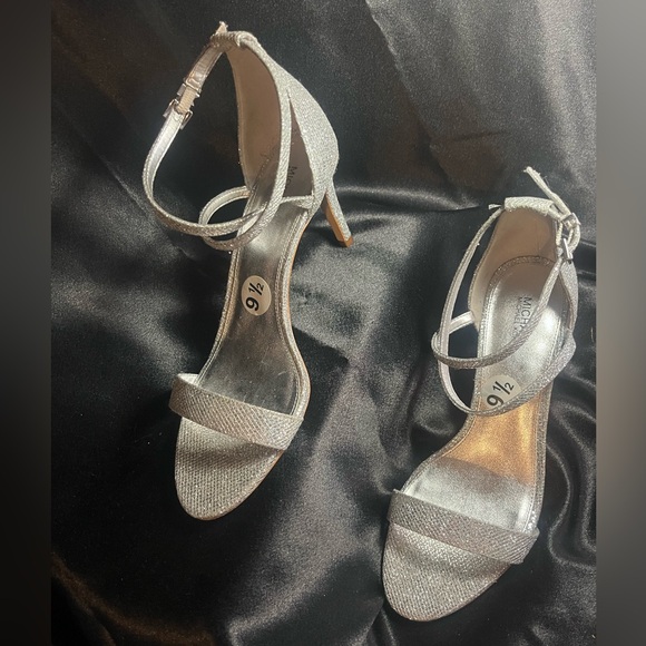 Michael Kors Silver Strappy Sandals - Picture 2 of 4
